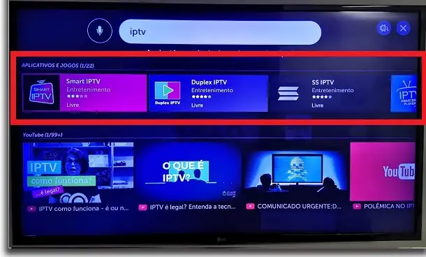 IP TV em smarts tv
